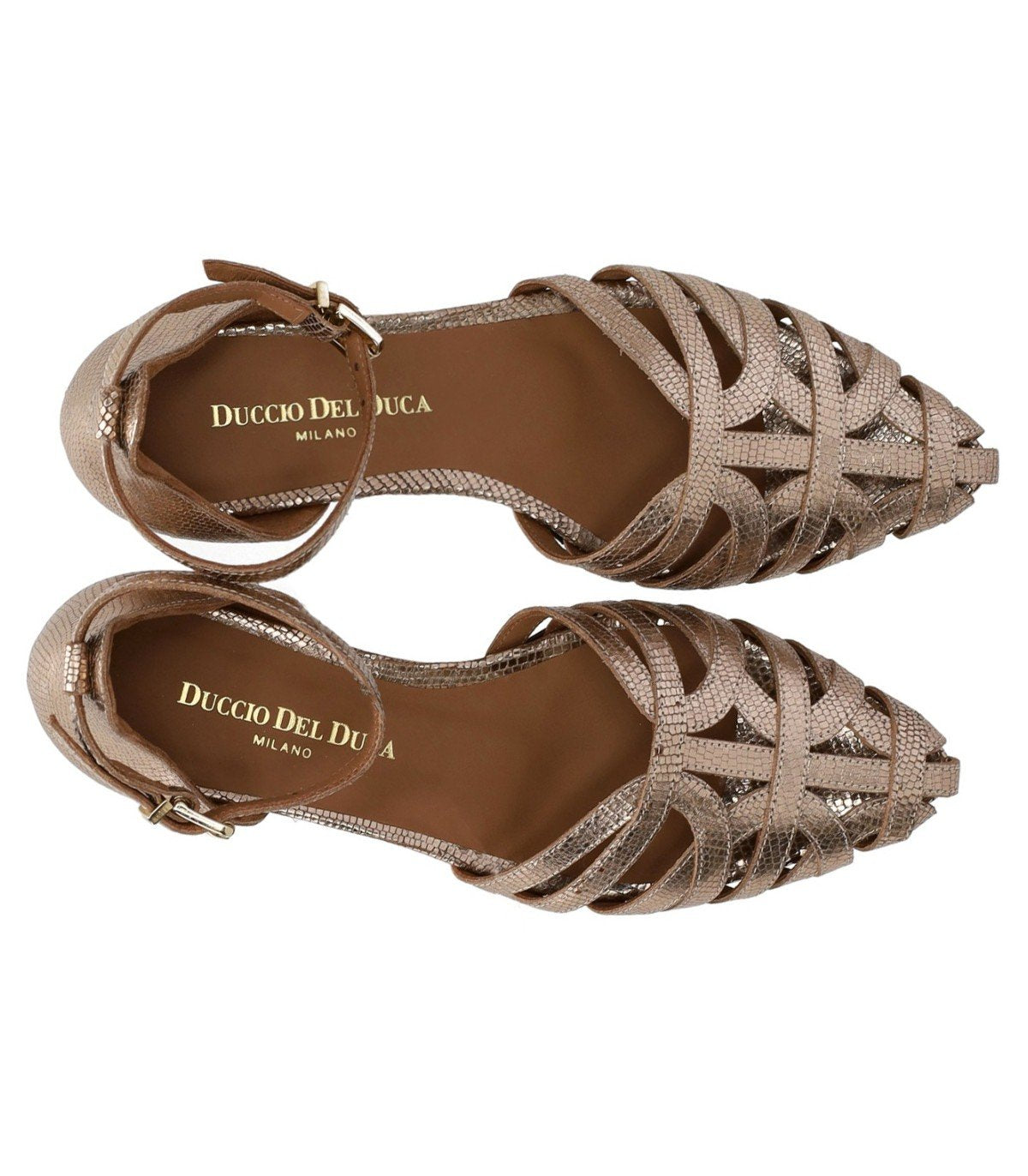 SANDALO FLAT ORO ROSA DUCCIO DEL DUCA