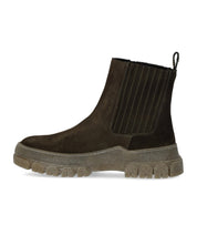 MAX MARA WEEKEND GENEPI MILITÄRGRÜNE CHELSEA STIEFELETTE