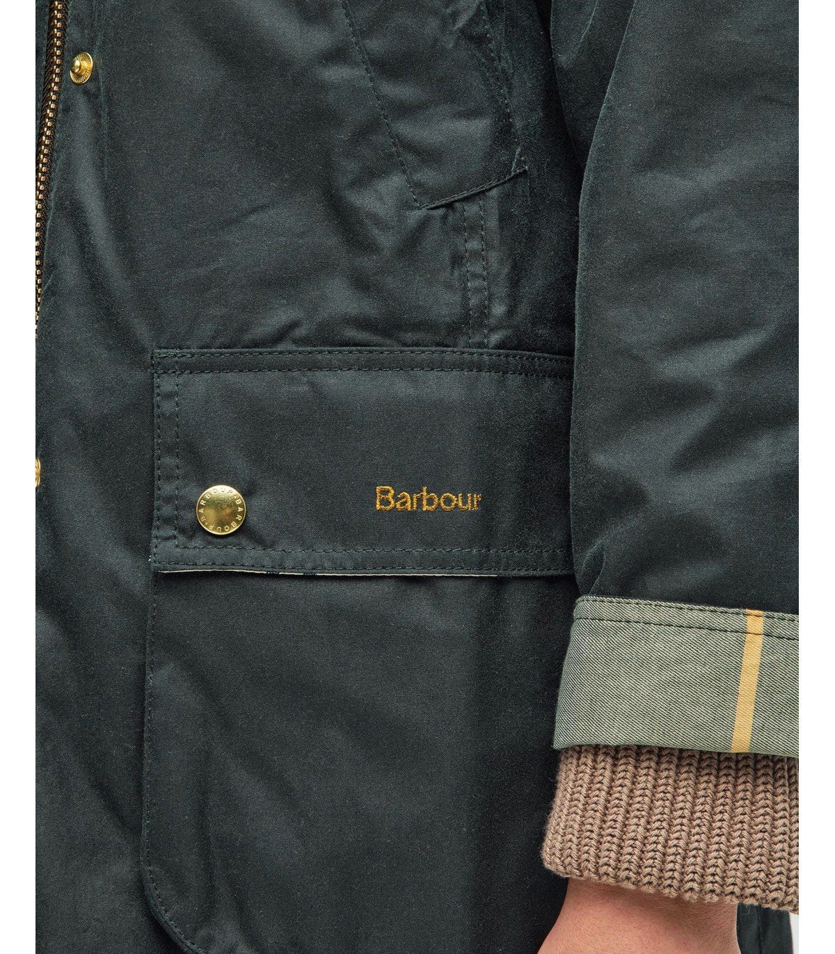 BARBOUR BEADNELL SALBEIGRÜNE LANGE JACKE