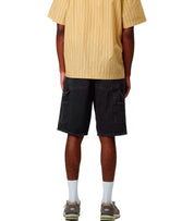 CARHARTT WIP SINGLE KNEE BLACK BERMUDA SHORTS