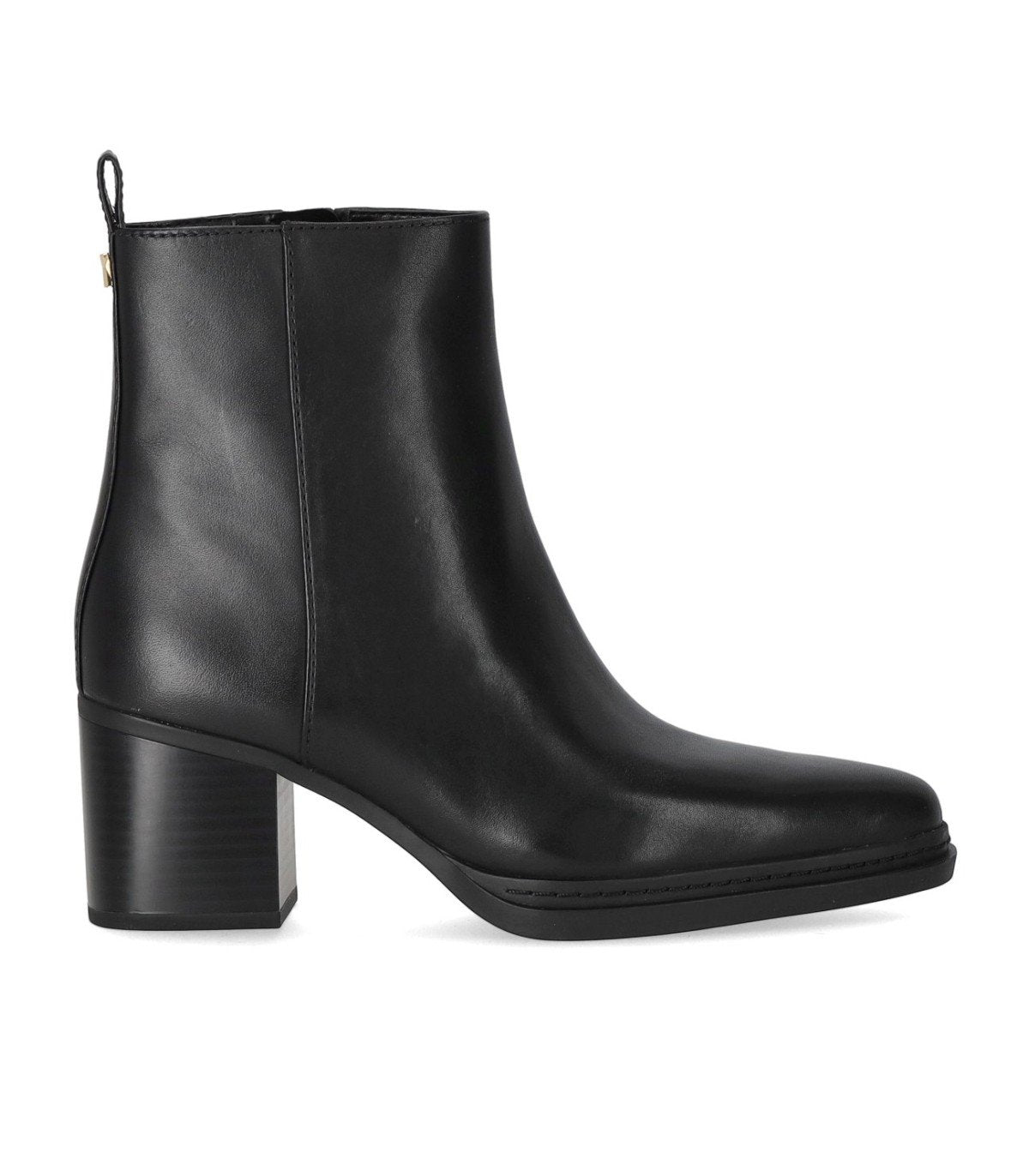MICHAEL KORS LEX BLACK HEELED ANKLE BOOT