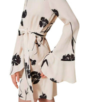 TWINSET CREME JURK MET BLOEMEN