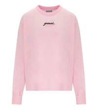 T-SHIRT À MANCHES LONGUES ROSE GANNI - XS