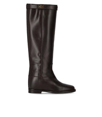 BOTA ALTA SANTA MONICA CON CANDADO MARRÓN OSCURO VIA ROMA 15 - 36