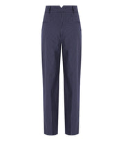 ESSENTIEL ANTWERP HERB BLUE PINSTRIPE TROUSERS