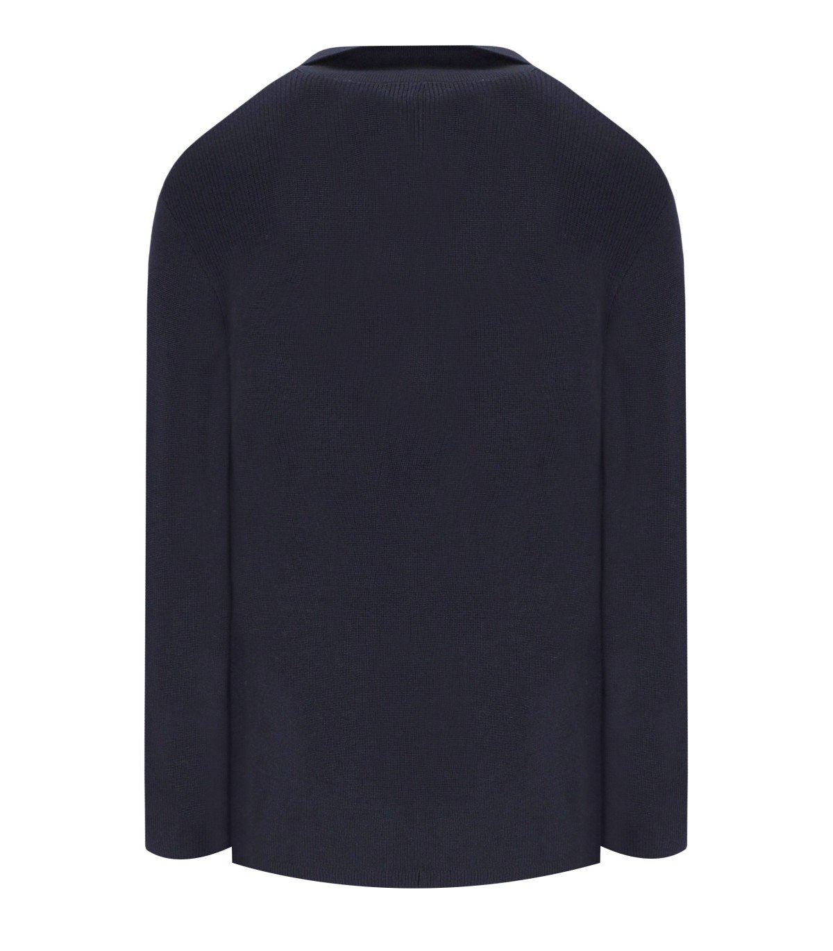 EMPORIO ARMANI NAVY BLUE KNITTED JACKET