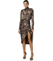 ROBE IMPRIMÉ ALLIGATOR MARRONE ELISABETTA FRANCHI