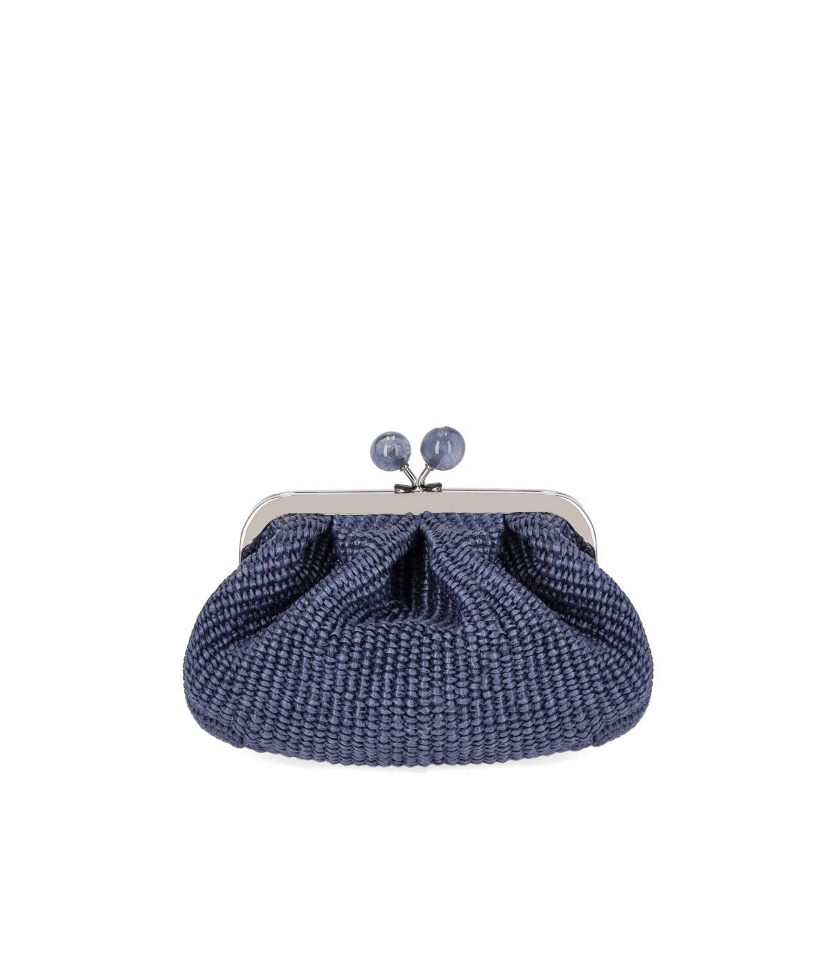 MAX MARA WEEKEND PASTICCINO PALMAS SMALL BLUE CLUTCH