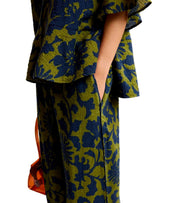 ESSENTIEL ANTWERP JOMERY GREEN AND BLUE PANTS