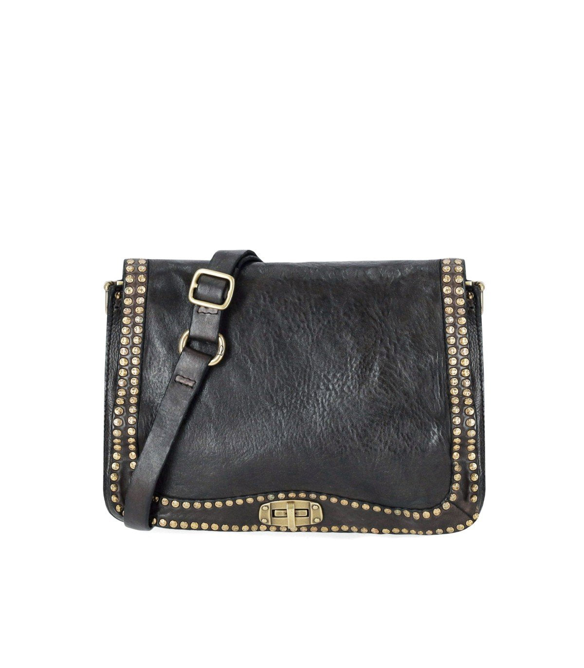 CAMPOMAGGI PAOLA ANTHRACITE GREY CROSSBODY BAG