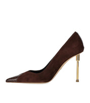 ELISABETTA FRANCHI BROWN SUEDE PUMP