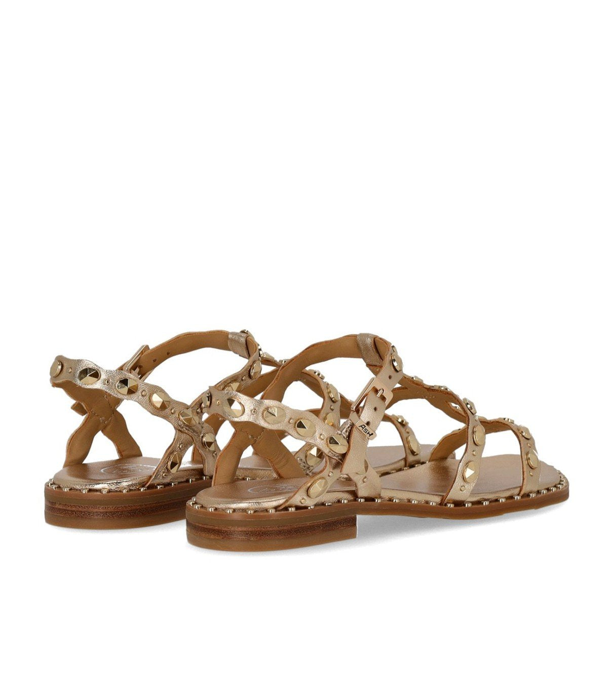 ASH PLUS GOLD FLAT SANDAL