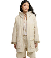BARBOUR MIDDELMARCH BEIGE HOODED JACKET