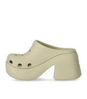CROCS SIREN IVORY HEELED CLOG
