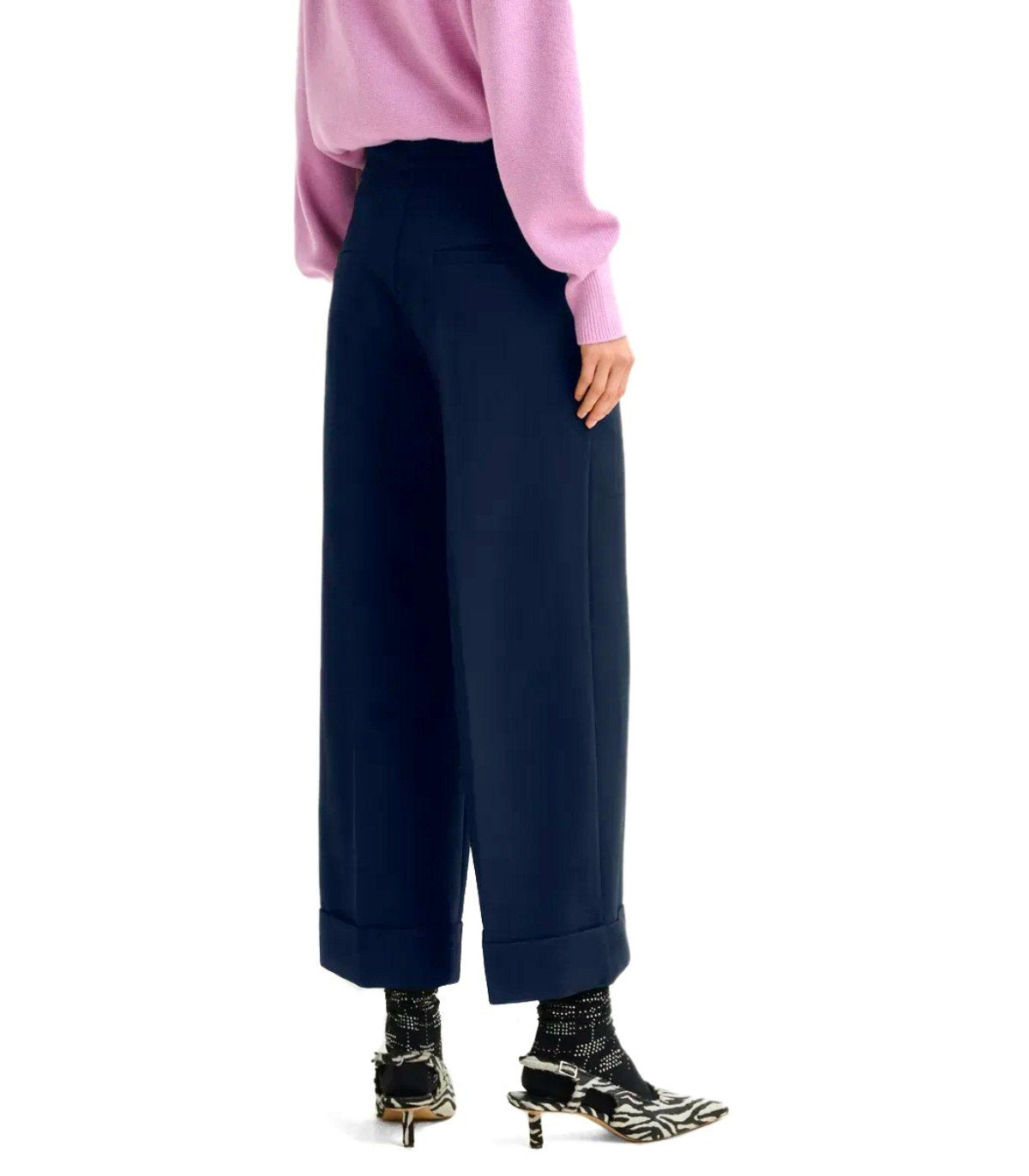 ESSENTIEL ANTWERP IMO MARINEBLAUE CROPPED HOSE