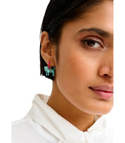 PENDIENTES JOCAT NARANJA Y MORADO ESSENTIEL ANTWERP