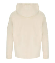C.P. COMPANY DIAGONAL FLEECE BOXY CREME HOODIE