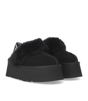 UGG FUNKETTE BLACK SLIPPER
