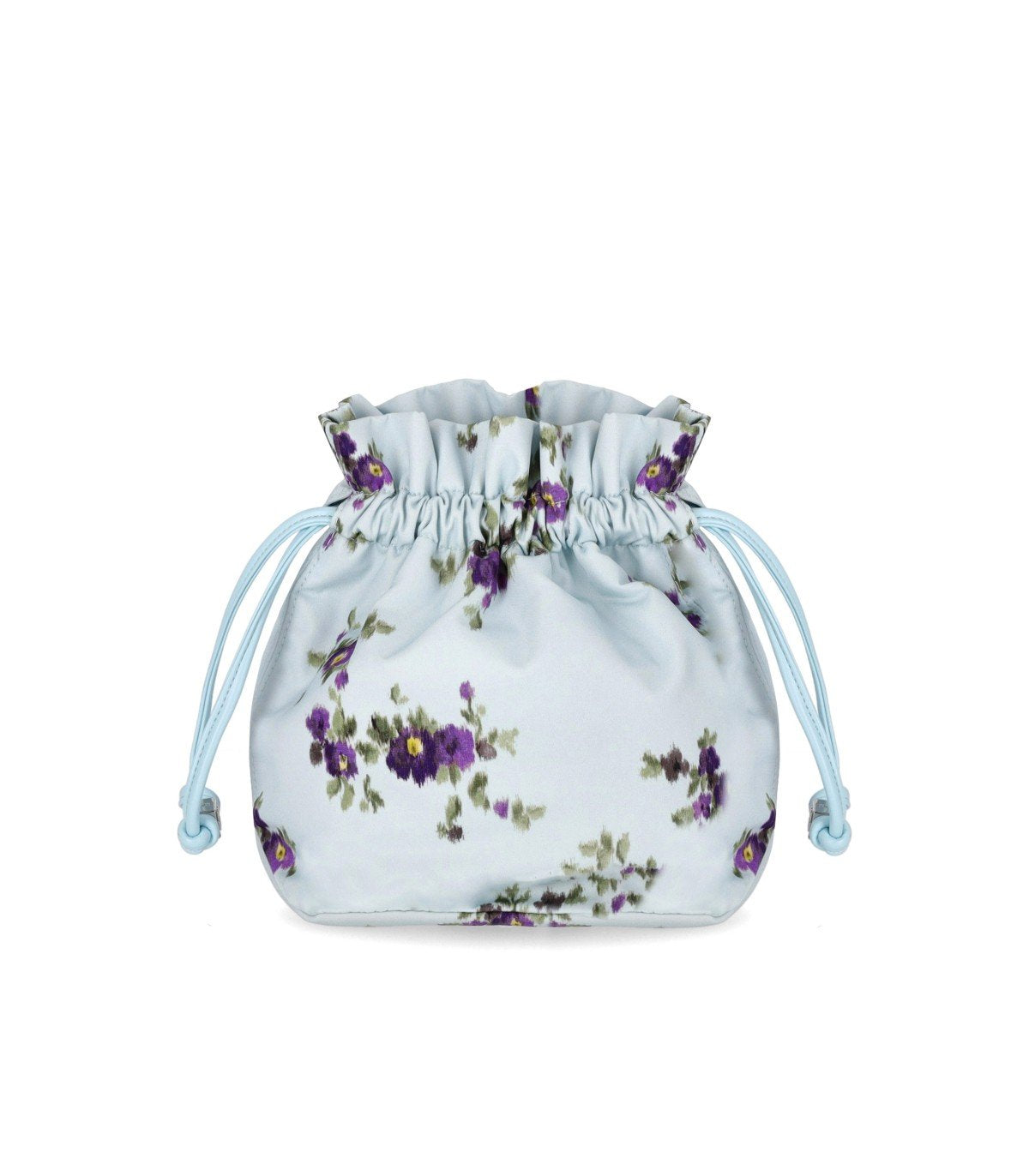 GANNI LIGHT BLUE FLORAL POUCH