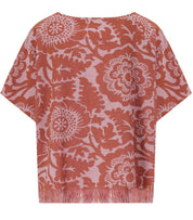 ESSENTIEL ANTWERP JORLANDO BROWN AND PINK TOP