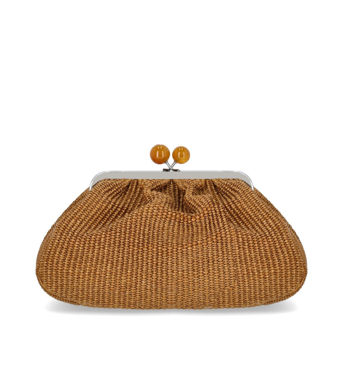 MAX MARA WEEKEND PASTICCINO FORTUNA MEDIUM BROWN CLUTCH