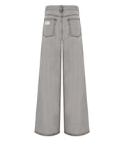GANNI FUTURE GREY WIDE LEG JEANS