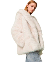 TWINSET BEIGE FAUX LEATHER JACKET