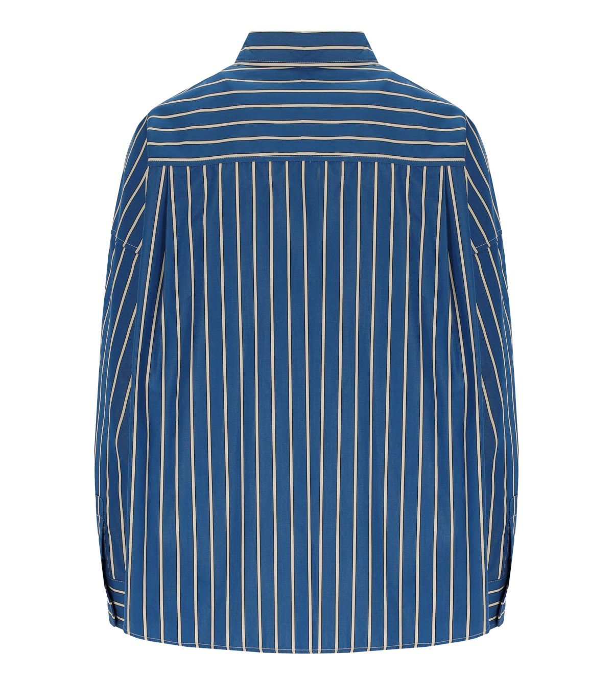 CAMICIA ONORE A RIGHE BIANCO BLU MAX MARA WEEKEND