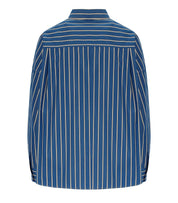 CAMICIA ONORE A RIGHE BIANCO BLU MAX MARA WEEKEND