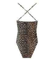 GANNI LEOPARD-PRINT SWIMSUIT