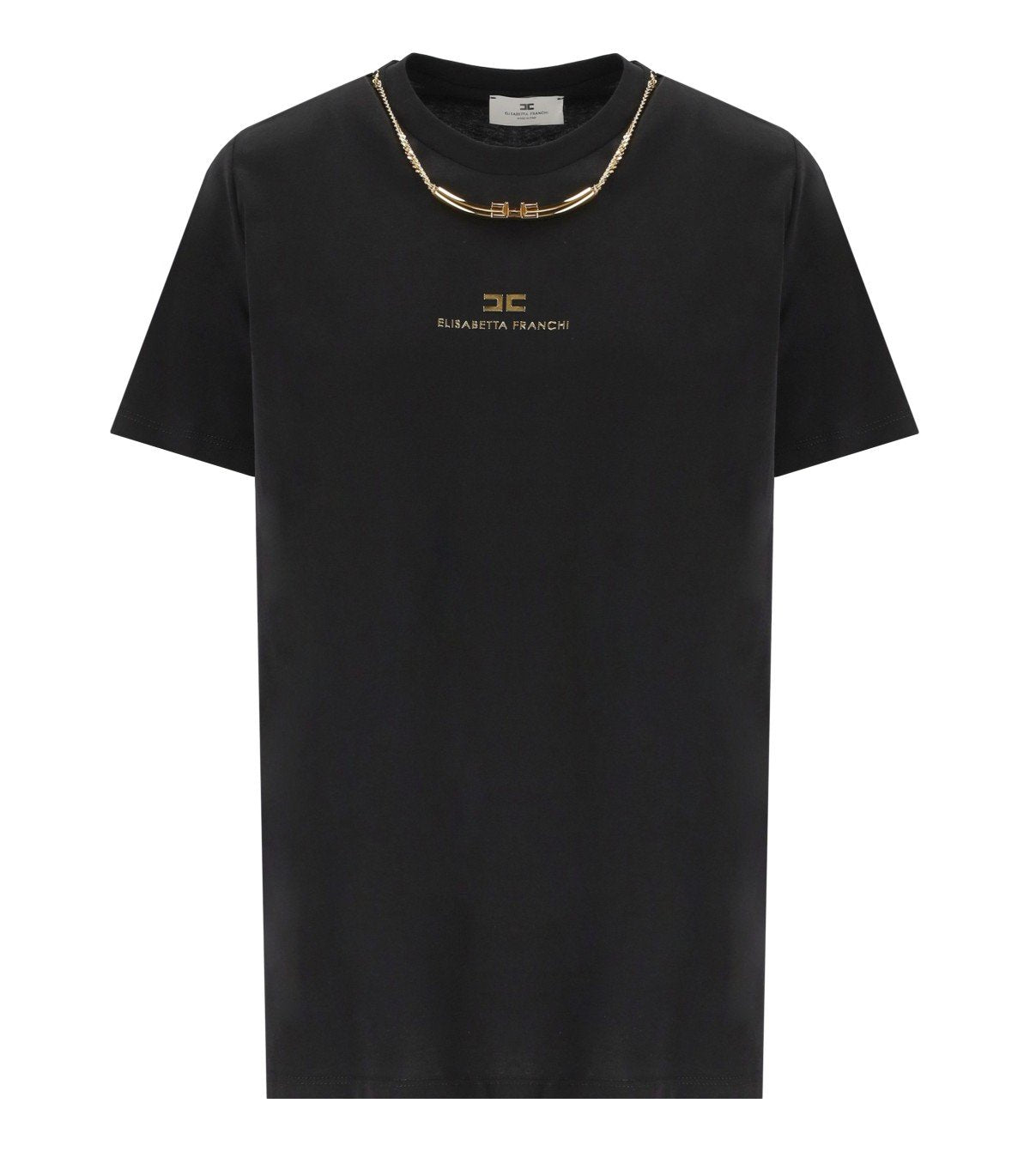 CAMISETA CON JOYA NEGRA ELISABETTA FRANCHI