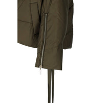 TWINSET MILITARY GREEN HOODED JACKET