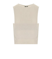 TOP IN MAGLIA LUREX BURRO ELISABETTA FRANCHI