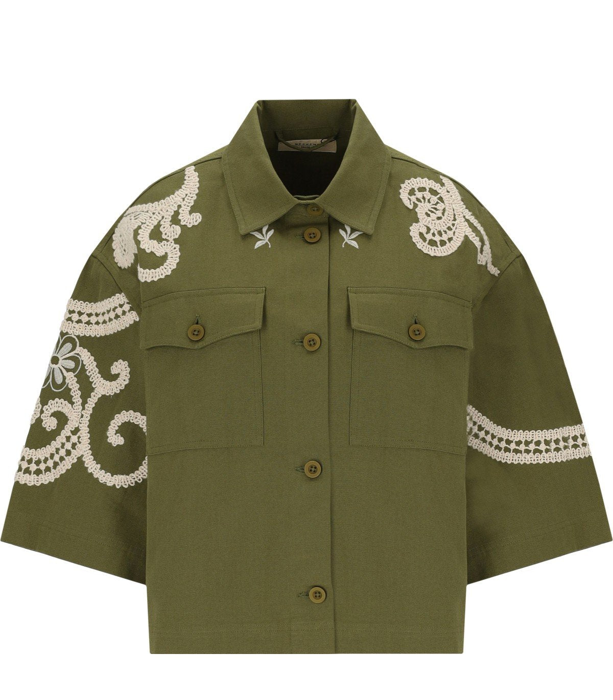 MAX MARA WEEKEND COMO GREEN SHIRT JACKET