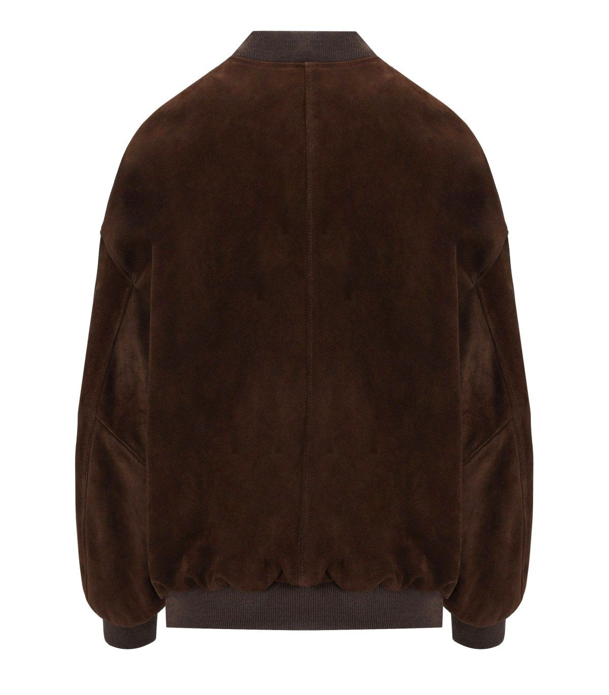 MYSKIN DARK BROWN OVERSIZE BOMBER JACKET