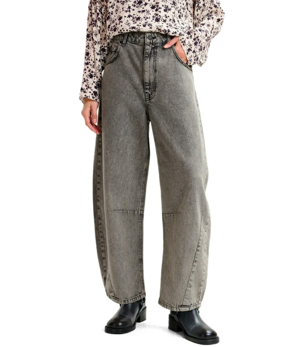 ESSENTIEL ANTWERP IMPRESSIVE GREY BALLOON JEANS