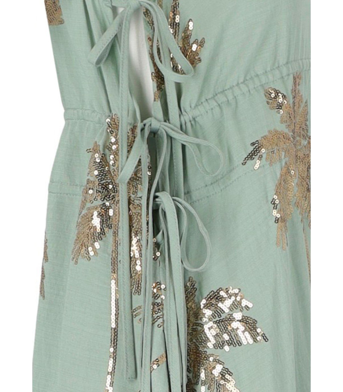 TRAFFIC PEOPLE THE LAST SONG AQUA GREEN LONG DRESS
