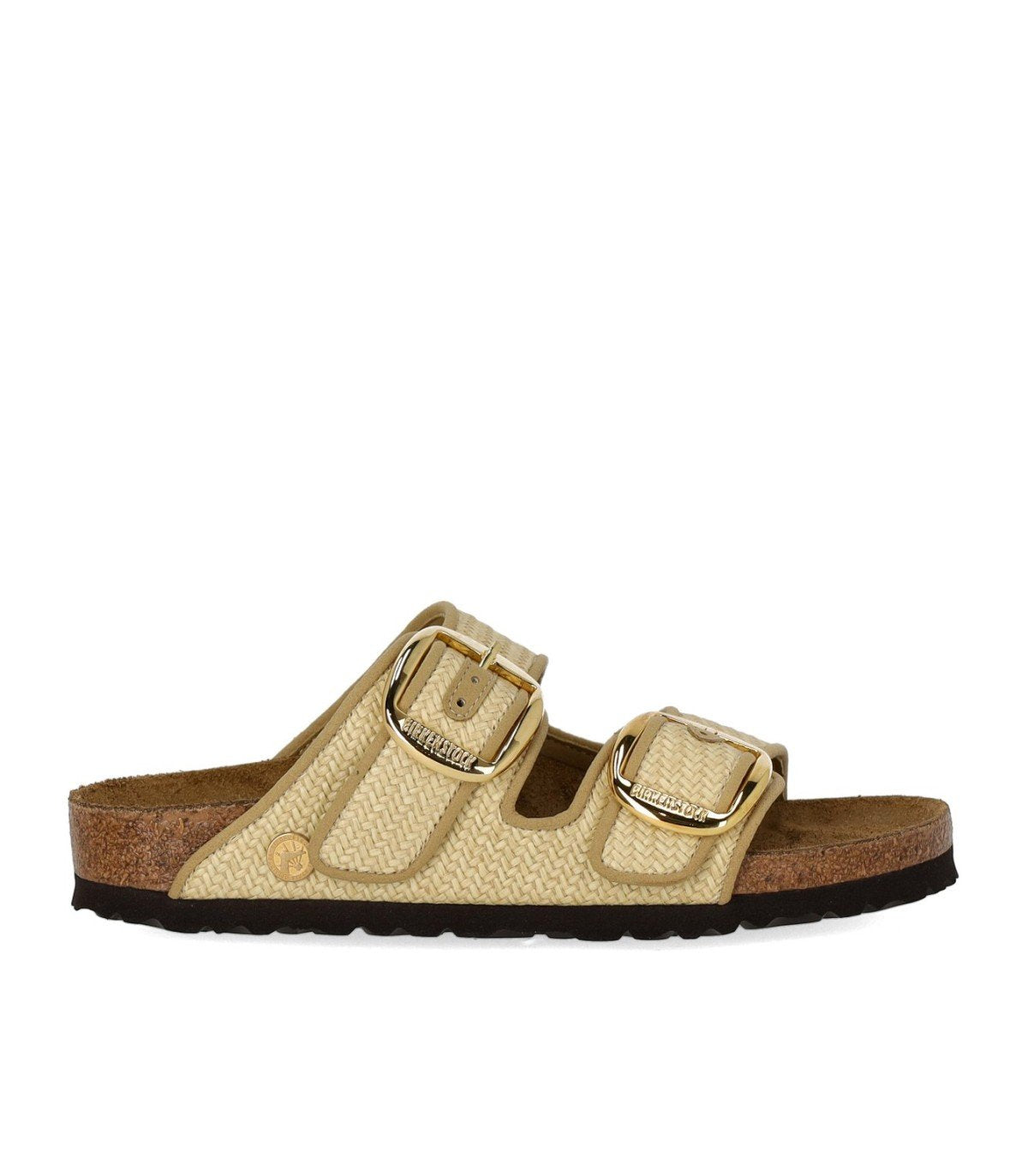 BIRKENSTOCK ARIZONA RAFFIA BIG BUCKLE NATURAL SANDAL