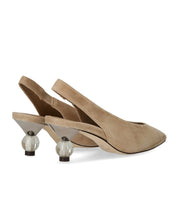 MAX MARA WEEKEND ORMA BEIGE SLINGBACK PUMPS