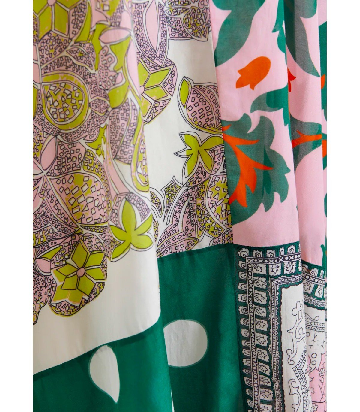 ESSENTIEL ANTWERP HANSAS MULTICOLORED KAFTAN DRESS