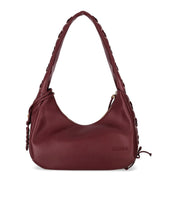 GANNI BURGUNDY MEDIUM HOBO BAG