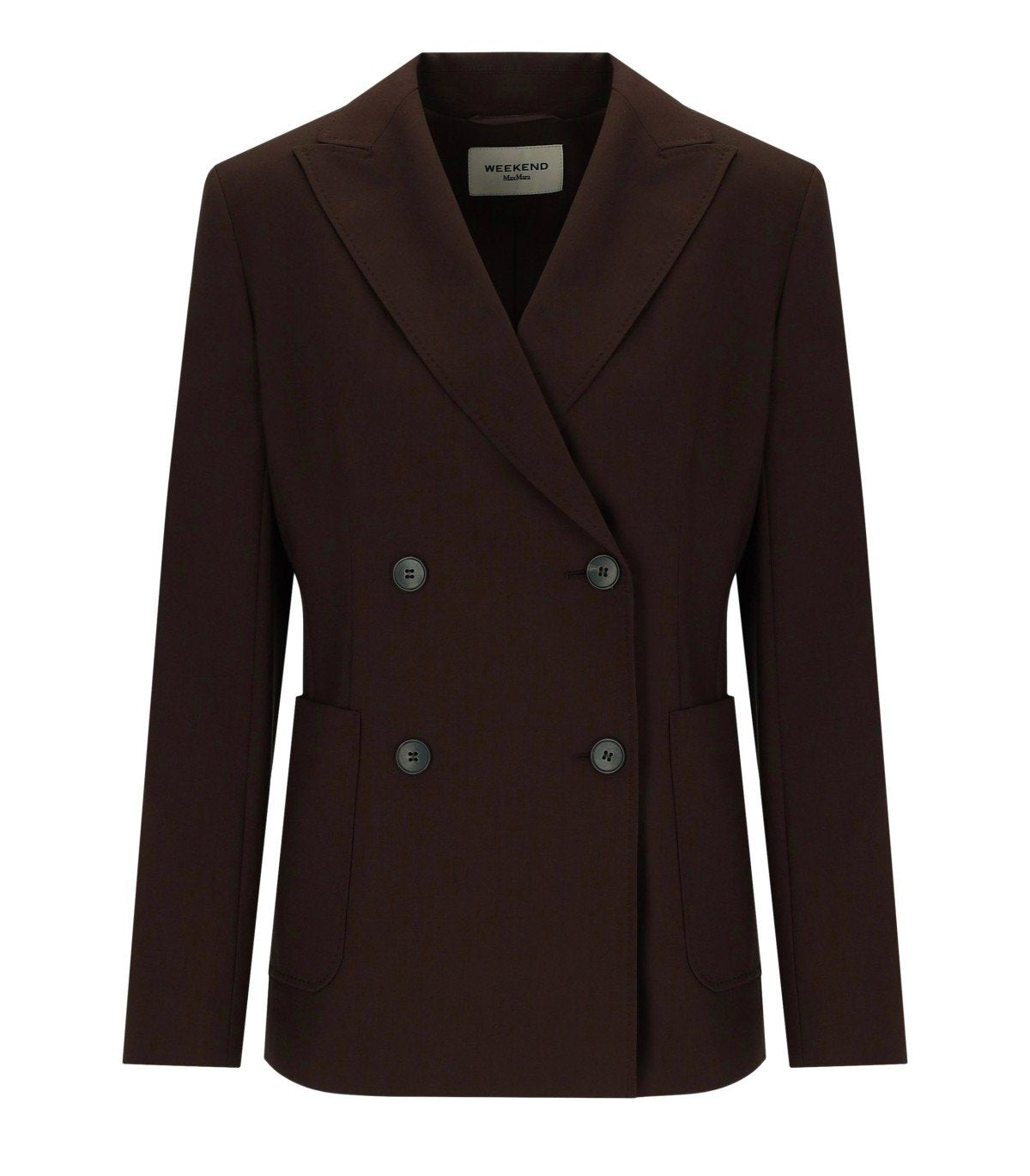 BLAZER ORNATI DOUBLE-BOUTONNAGE MARRON MAX MARA WEEKEND