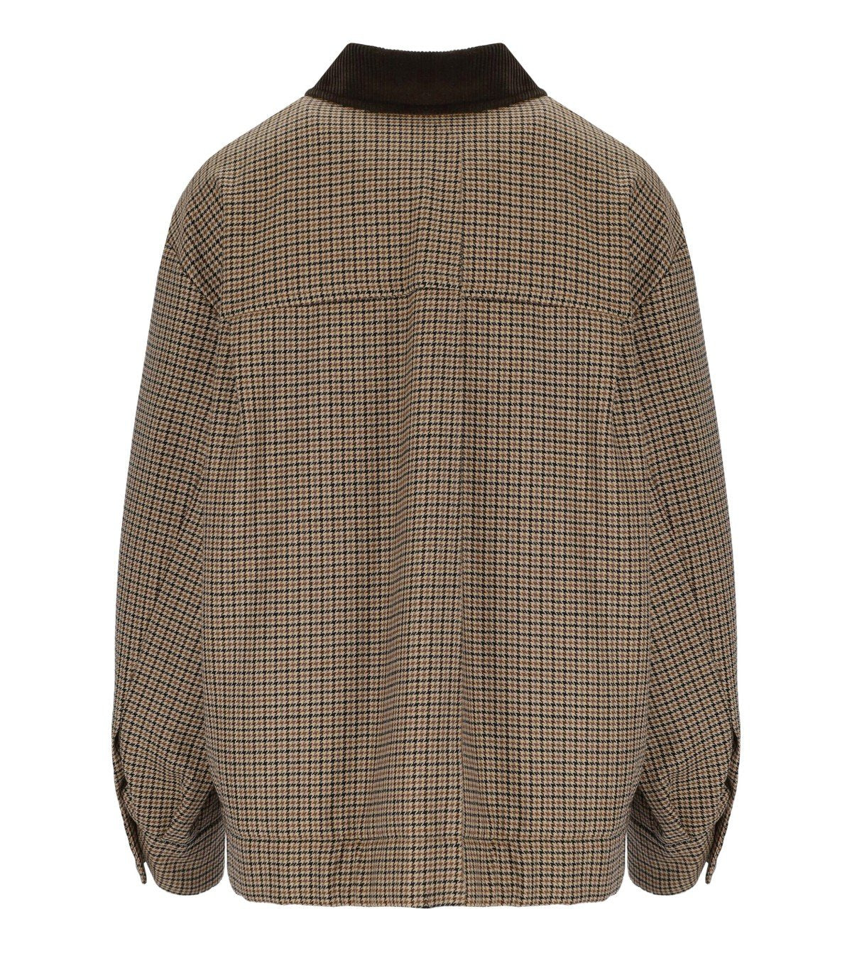 MAX MARA WEEKEND HOUNDSTOOTH FESTA BROWN JACKET