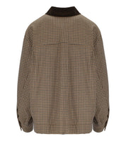 MAX MARA WEEKEND HOUNDSTOOTH FESTA BROWN JACKET
