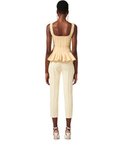 ELISABETTA FRANCHI LEMONADE TROUSER WITH LOGO