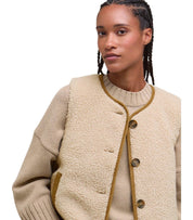 BARBOUR LUCIANA FLEECE NATURAL VEST