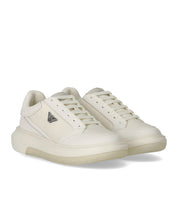 EMPORIO ARMANI SAFFIANO WHITE SNEAKER
