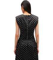 GANNI BLACK POLKA-DOT SKIRT
