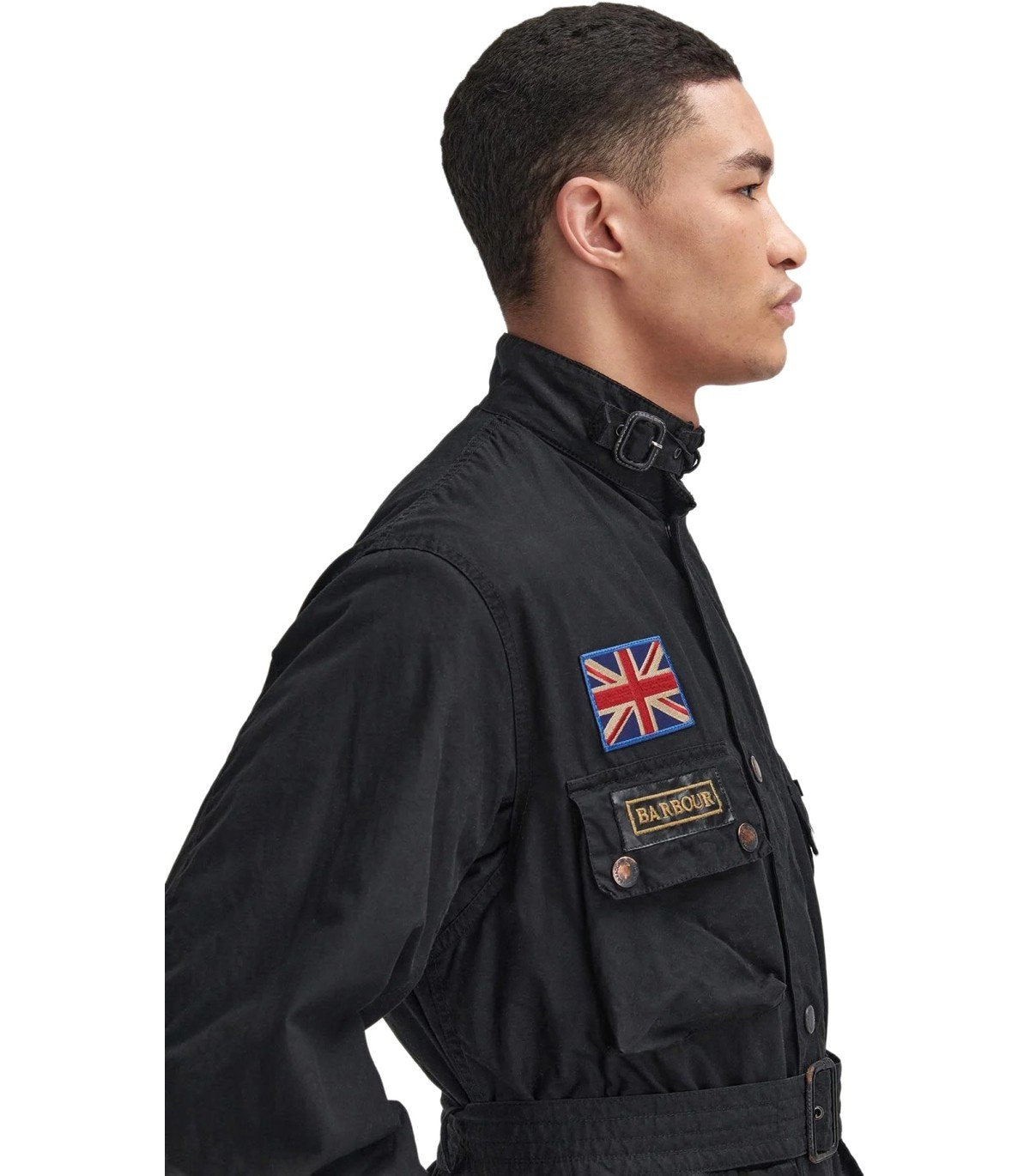 BARBOUR INTERNATIONAL STEVE MCQUEEN 60TH ANNIVERSARY WAX BLACK JACKET