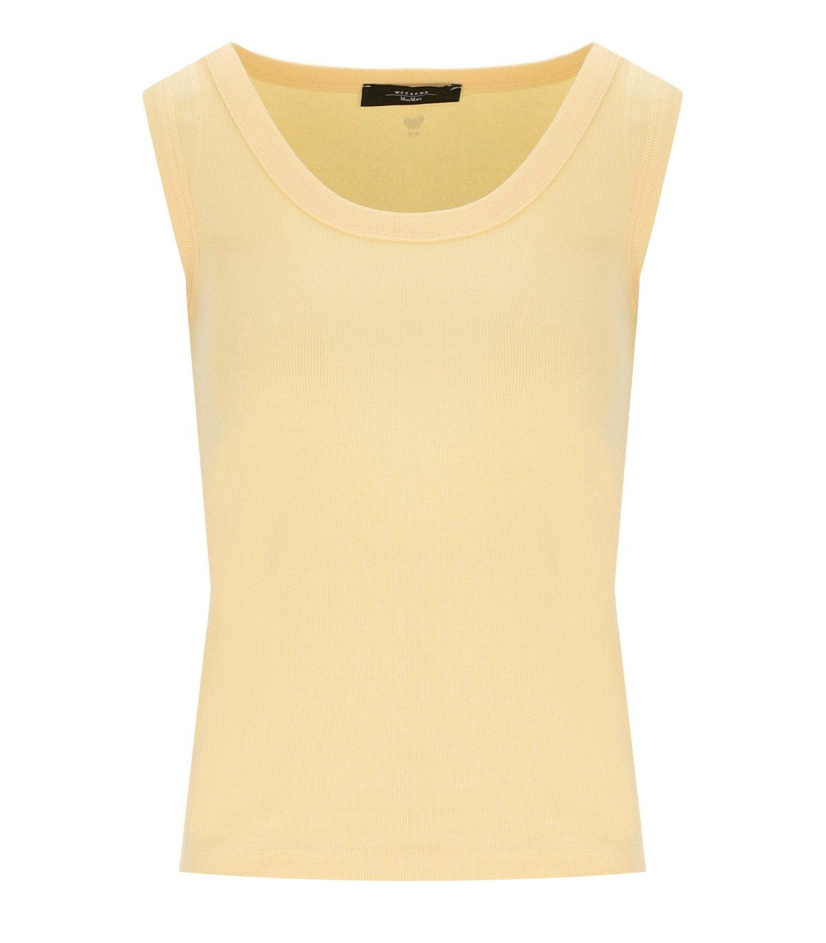 MAX MARA WEEKEND MULTIC YELLOW RIBBED TOP